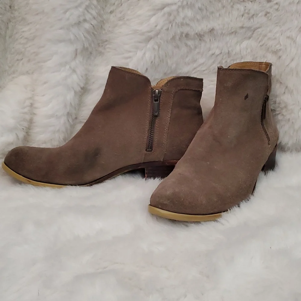 Lucky Brand Suede Ankle Booties